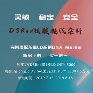 米兰milan上新丨DSRed无毒核酸凝胶染料/LD DNA Marker